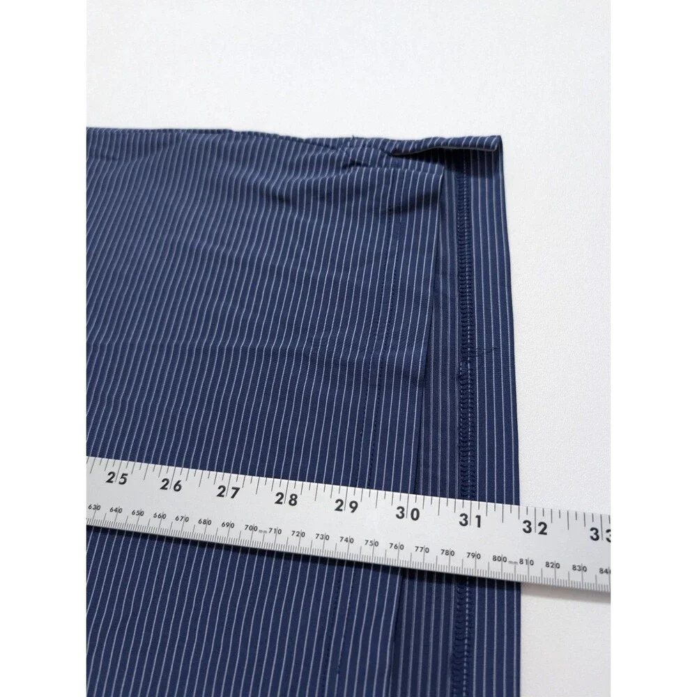 Johnnie-O Men's Navy Blue Stripped Performance Golf Polo Dr Pepper Logo L Large